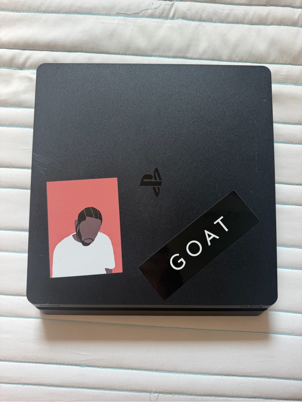 Sony Black Slim Console Top Cover with Stickers